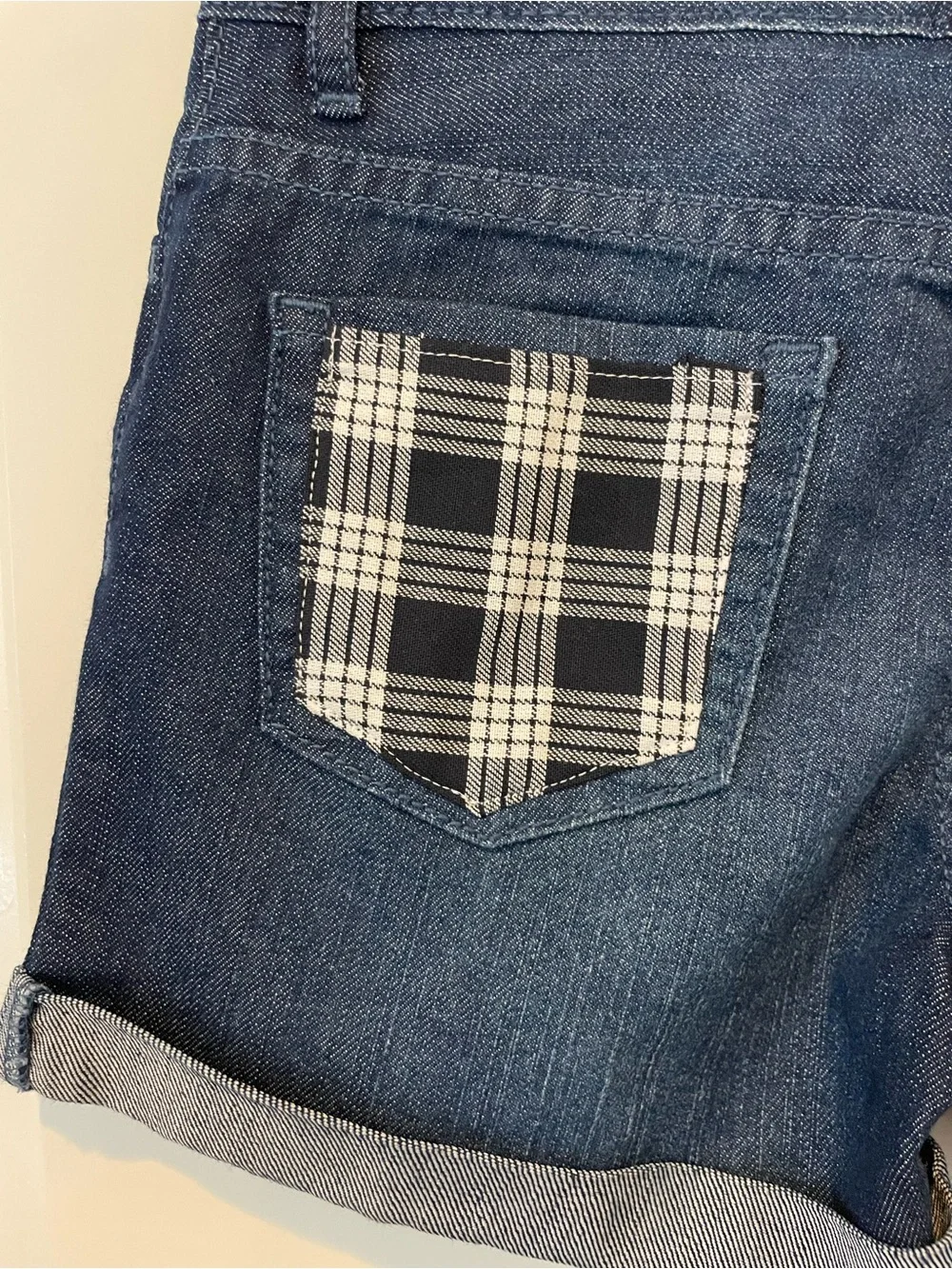 Girls Palaka Pocket Shorts; Aloha, Hawaii Style